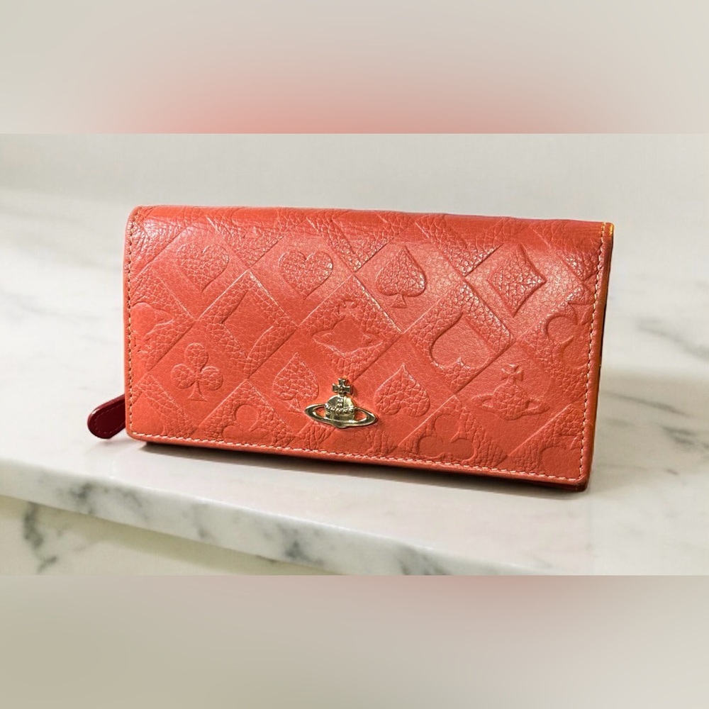 Authentic| Rare Vivienne Westwood Embossed Leather Wallet